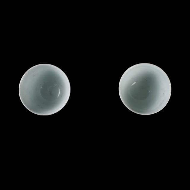 《博古珍藏》明成化 鬥彩斗彩花鳥紋高足杯一對 早期收藏 老件茶具瓷器 博物館級文物