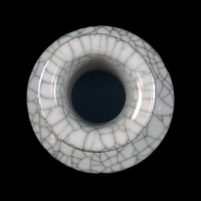 《博古珍藏》宋 官窯紙槌瓶 早期收藏 老件花瓶瓷器