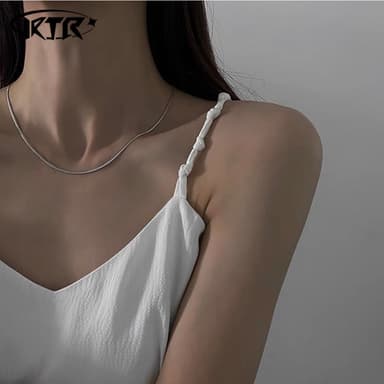 【KTR】骨項鍊 蛇骨 穿搭 細鏈 項鍊 飾品 禮物(VIBE TRAP CITYBOY 情侶 帥 男女不拘)