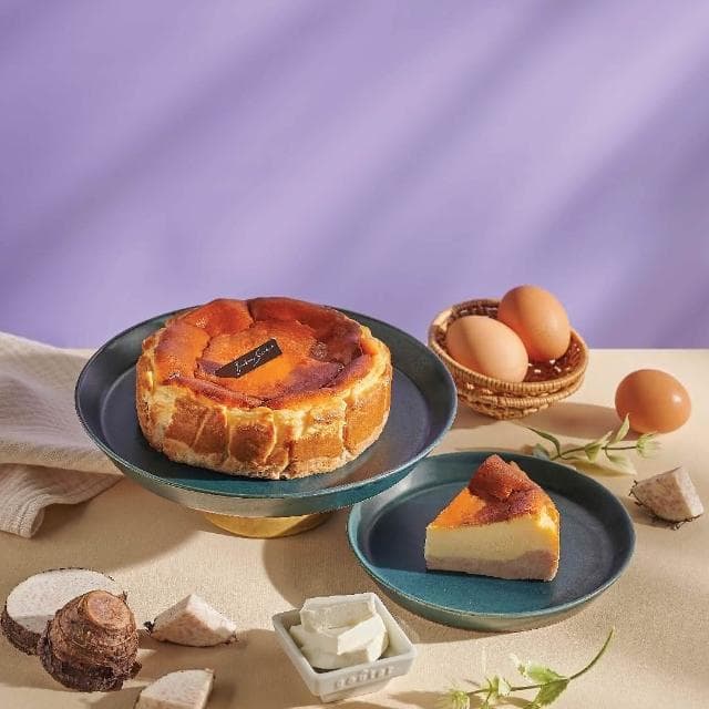 【Bonbons】Bonbons 超值優惠組！六吋大甲芋頭巴斯克+六吋萬丹紅豆麻糬巴斯克+設計款多功能保冷袋(蛋糕、乳酪、彌月、禮盒)