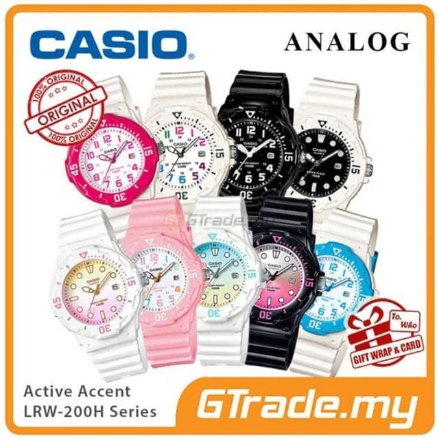 【CASIO 卡西歐】學生/少女/兒童/中性 指針錶LRW-200H