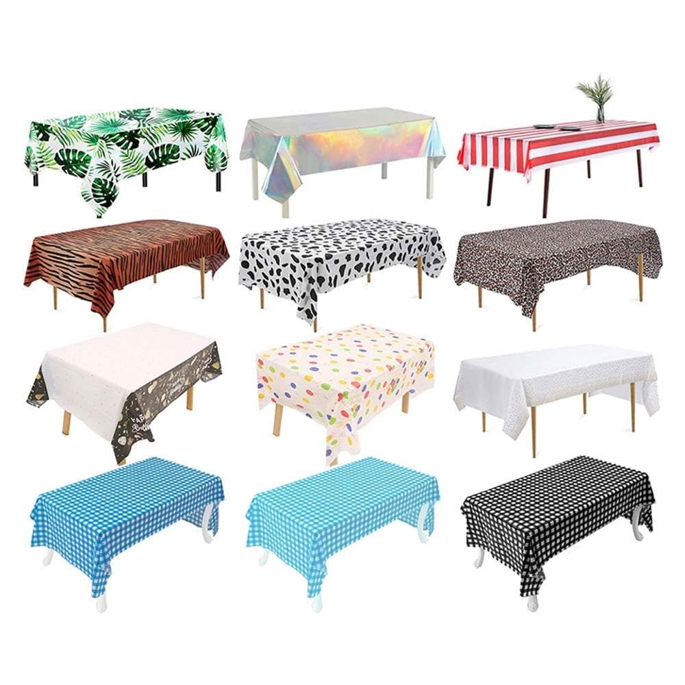 繽紛派對佈置桌布 (桌巾 長桌巾 桌布 餐桌布 餐墊 桌墊 生日派對 野餐露營 居家佈置 聖誕節 防油 防潑水)