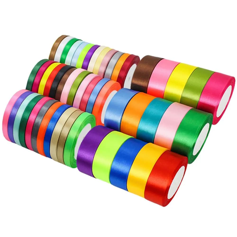 22m彩色包裝緞帶 (絲帶 緞帶 綁帶 禮盒包裝 禮物盒裝飾 生日禮物 聖誕禮物 糖盒彩帶 花藝DIY 手作材料)