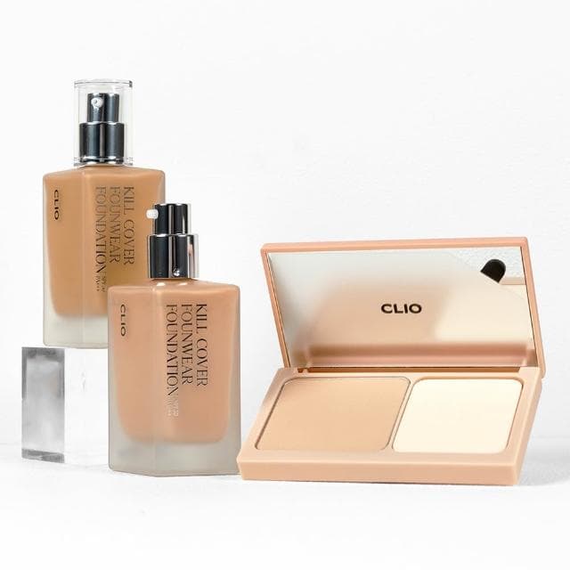 【CLIO 珂莉奧】長效遮瑕粉底液 粉餅 (((底妝 粉底 粉底液 定妝 clio 庶務客)))