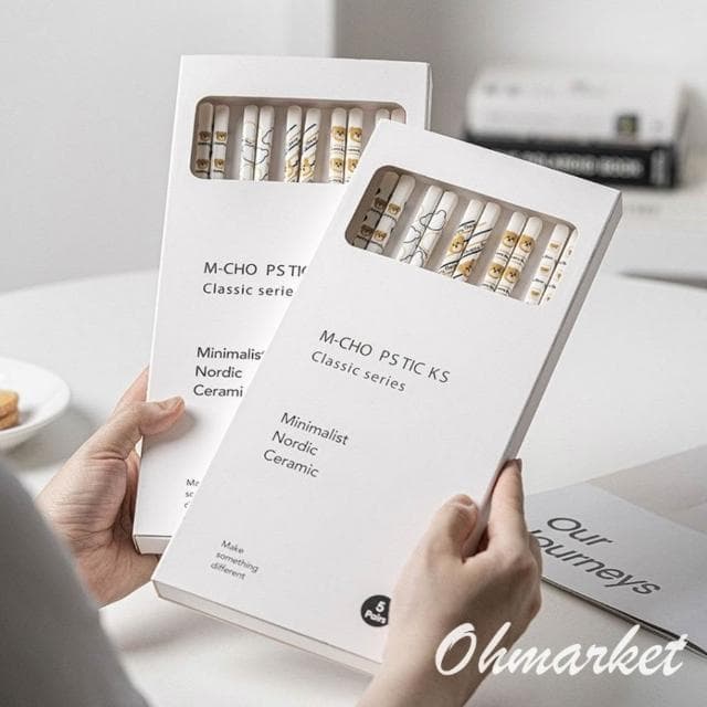 生活市集 北歐風陶瓷筷子 筷子餐具 湯匙湯勺 便攜餐具 西餐餐具 西餐具 餐筷 餐具 餐桌民宿咖啡廳餐具