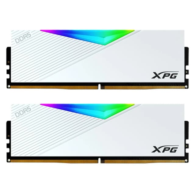 【ADATA 威剛】ADATA 威剛 32GB (雙通16GB*2) DDR5 6000 XPG Lancer RGB /CL30 白 標準高 桌上型記憶體