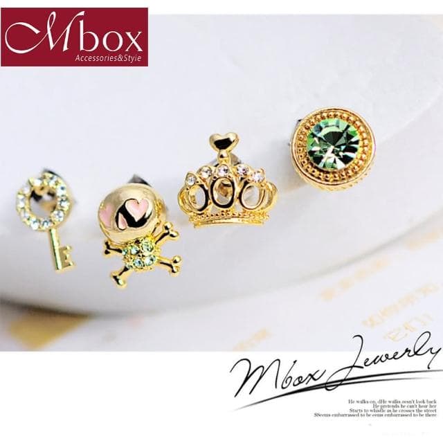 【Mbox】耳環 森林公主  韓版 甜美可愛耳飾耳釘(耳環)