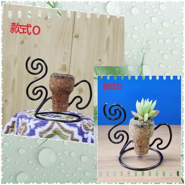 &lt;dongyang&gt;手作鋁線-軟木塞盆栽款式O不含植物(多肉盆器 送禮 節日 手作鋁線 鋁線座)