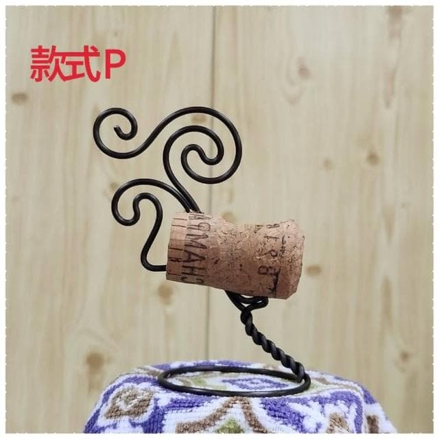 dongyang 手作鋁線-軟木塞盆栽款式P不含植物(多肉盆器 送禮 節日 手作鋁線 鋁線座)