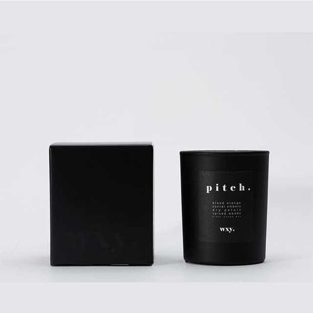 英國 wxy 經典黑蠟燭-pitch. 血橙 & 檀香木/200g