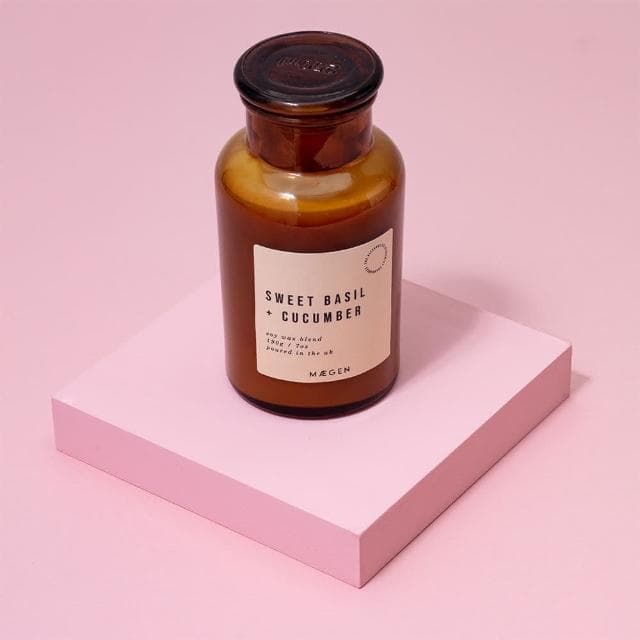 英國 MAEGEN Alchemist 蠟燭-甜羅勒 & 黃瓜/250g