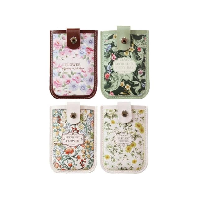 【青青】簡單生活 抽拉式卡包-山茶浪漫/伊甸花鏡/盛夏之約/清新雛菊