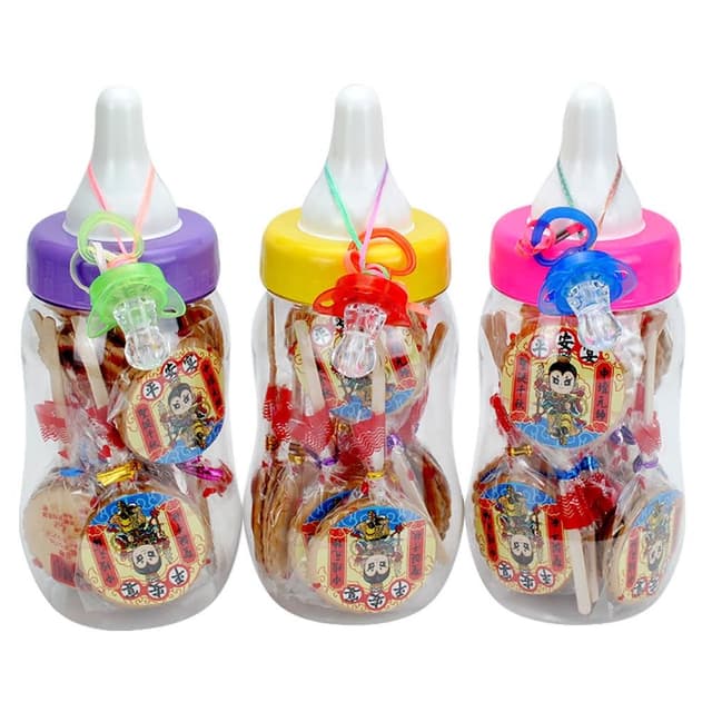 【晨豐商行】中壇元帥聖誕千秋-三太子led奶嘴麥芽餅奶瓶裝/三太子最愛麥芽餅.太子生日秒殺供品三太子LED奶嘴麥芽餅中奶瓶10入