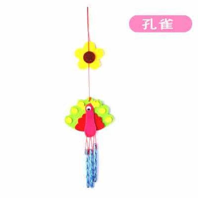 憶香許快樂購 8款 兒童 EVA 風鈴材料包  DIY 手工製作 掛飾 可愛 卡通 風鈴 小禮品 禮物 布藝小風鈴