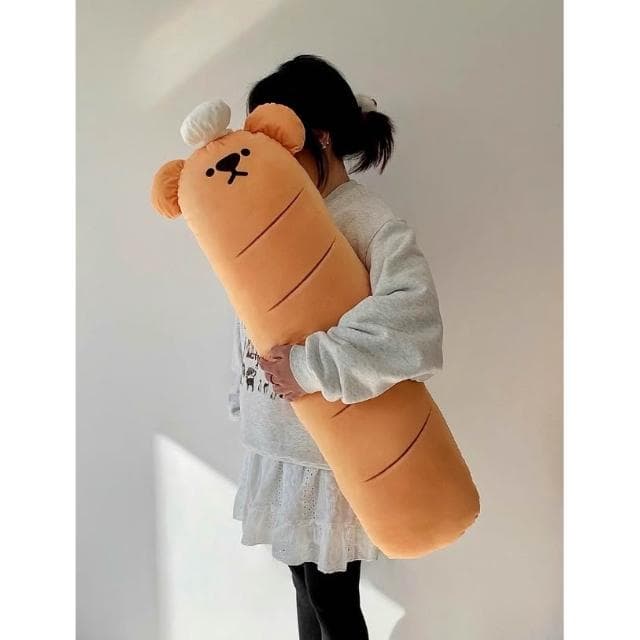 7PuPu🧸法式麵包狗狗熊熊抱枕(睡覺夾腿枕/生日禮物/娃娃/沙發床投靠墊/紓壓/長條抱枕)
