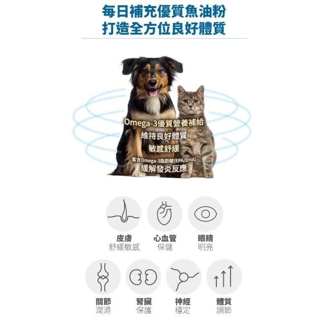 【MORESON 木入森】貓咪護膚亮毛 15包/盒 犬貓魚油粉(補充營養 貓咪保健品 貓咪保養品)