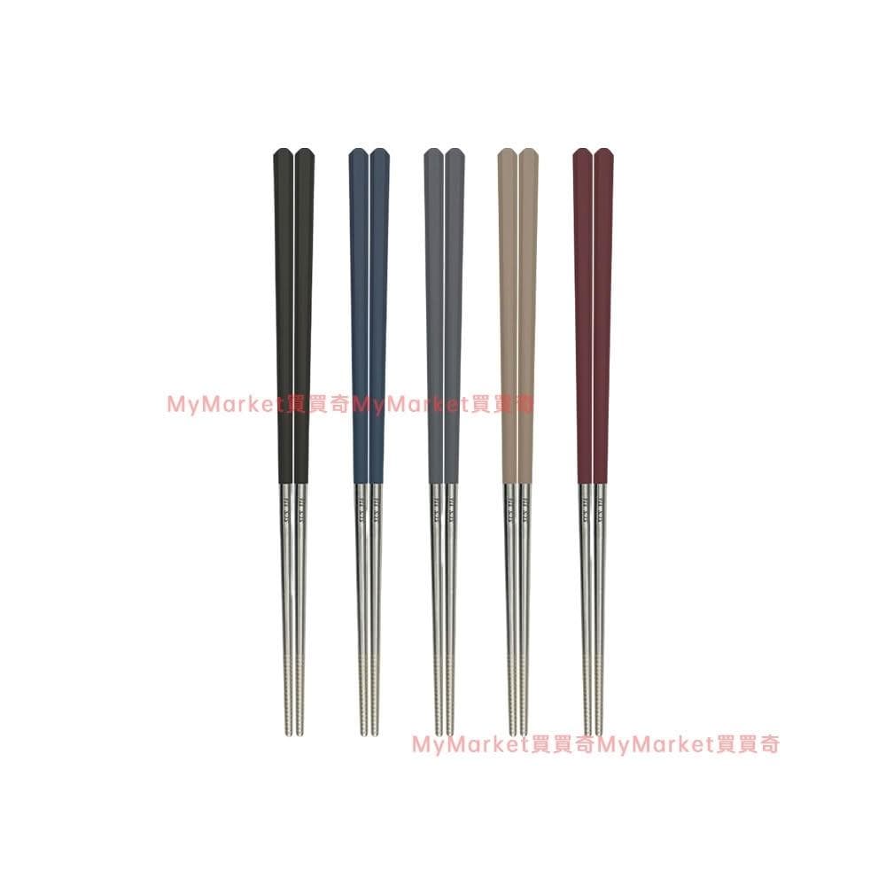 🌟台灣製🌟316不鏽鋼 六角鋼筷 24CM 5雙入 彩色 黑色 316餐具 白鐵筷 尖頭筷子 防滑筷子 六角筷 不鏽鋼筷
