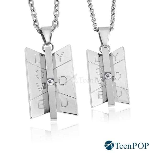 【ATeenPOP】情侶項鍊 對鍊  鋼項鍊 蝶戀之愛 單個價格 情人節禮物 聖誕節禮物 AC566