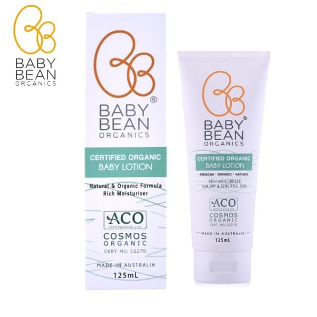 澳洲 Baby Bean Organics 天然有機認證嬰兒潤膚乳(125ml)