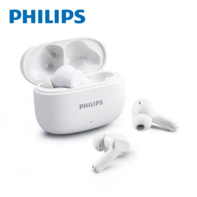 【Philips 飛利浦】強力低音入耳式無線藍牙耳機 白色 TAT1109WT