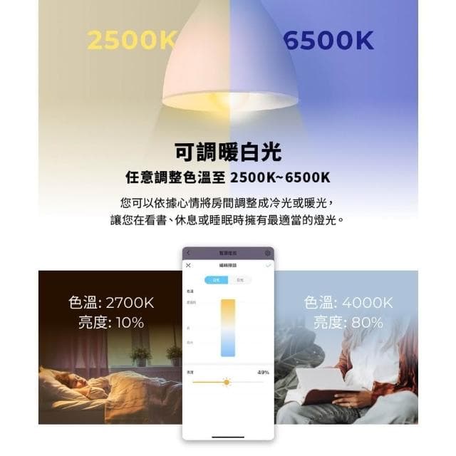 Tapo L530e(全彩 LED燈泡 智慧燈泡 智能燈泡 語音控制 遠端控制 多彩調節 APP設定)