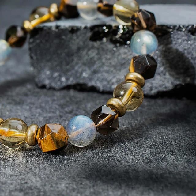 【月色真美】生生不息 l 鈦晶黃虎眼茶晶黃水晶手鍊(B09 嚴選天然水晶 鑑定師把關)