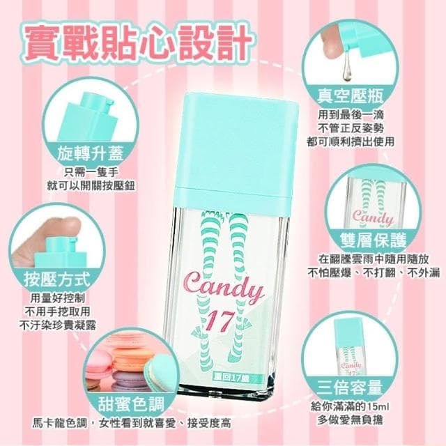 德國Candy17歡愉青春凝露｜奇淫合歡散-冰火兩重天高潮液 私密保養 私密保證癢｜情趣潤滑液 約炮潮吹液 聯誼交換禮物