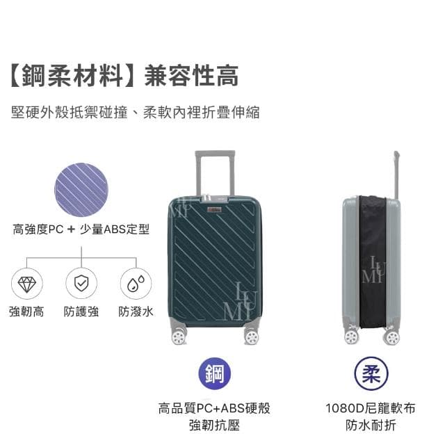 【Lumi Travel】折疊行李箱 行李箱 登機箱  畢旅行李箱 20吋行李箱 廉航行李箱