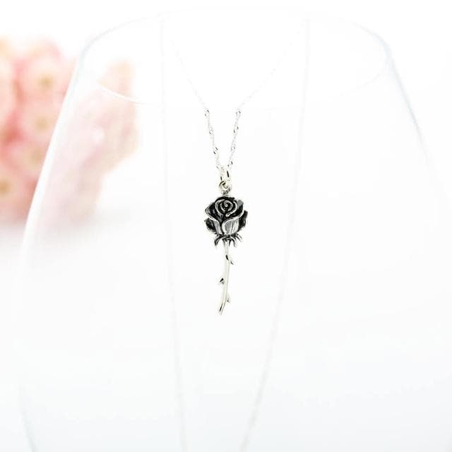 【Angel & Me】小王子 深情 玫瑰花 Rose s925 純銀 項鍊 生日 情人節 耶誕 禮物
