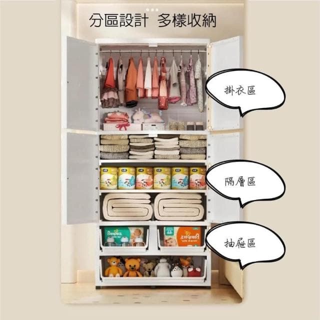 兒童衣櫃 寶寶衣櫃 寶寶衣櫥 兒童衣櫥 嬰兒收納櫃 整理置物櫃 收納架 玩具收納架