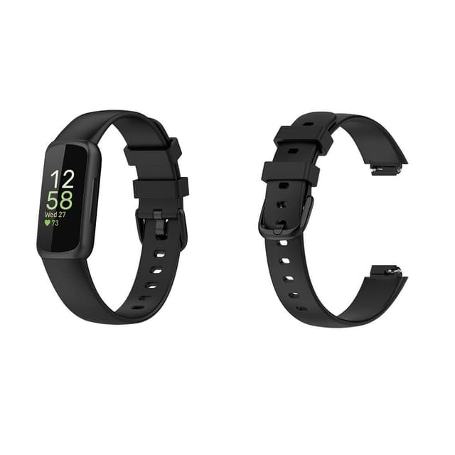 矽膠穿扣錶帶 適用 Fitbit inspire 3 錶帶寬度 15.4mm 智慧 手錶 運動 透氣 替換式 腕帶錶帶 替換帶
