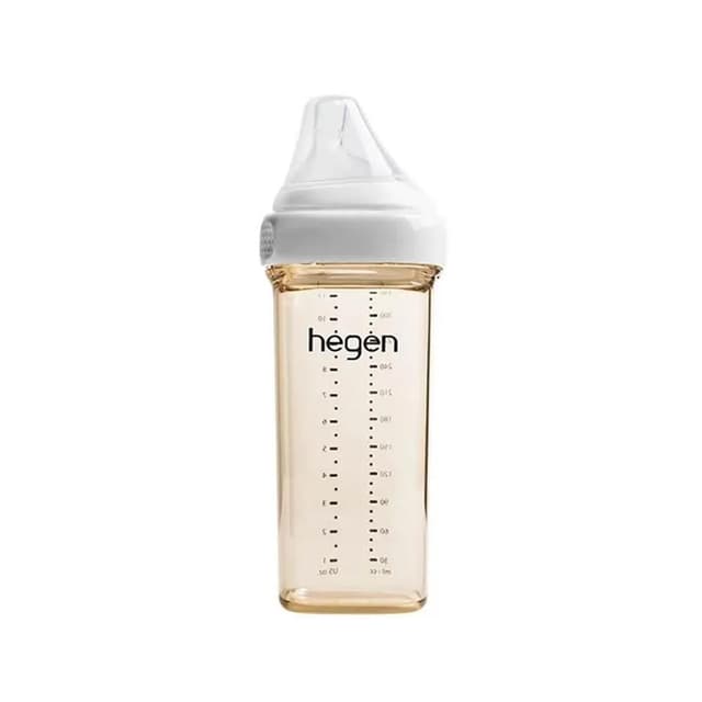 【hegen】金色奇蹟PPSU多功能方圓型寬口奶瓶 330ml