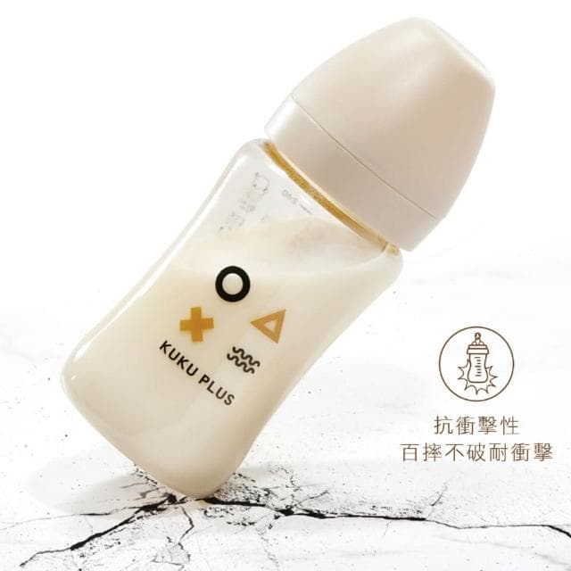 【KU.KU. 酷咕鴨】KUKU PLUS純真之瞳寬口PPSU奶瓶240ml
