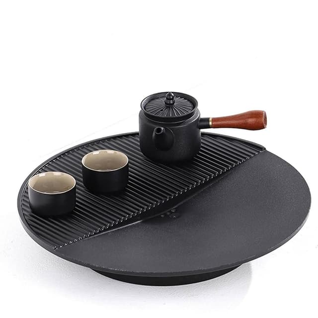 輕奢乾泡臺茶盤辦公室家用茶托盤乾泡盤茶具蓄水盤石英石小茶臺