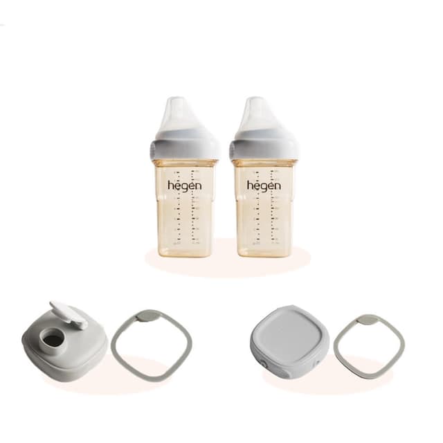 【hegen】PPSU寬口奶瓶 雙瓶回購組(母嬰用品/新生禮/月子中心/不含塑化劑/不含雙酚A/不含甲醛)