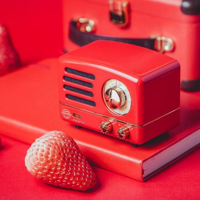 【MUZEN】OTR經典復刻藍牙音響收音機-經典版(波爾多紅  情人節 情人節禮物)