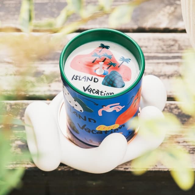 【duahostore】WEKUKU 無花果葉 掌握海島自由 藝術插畫蠟燭香氛