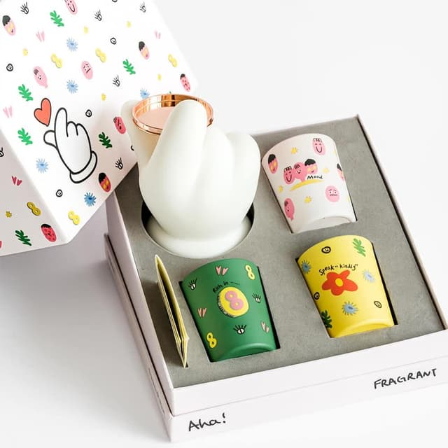 【duahostore】WEKUKU 輕鬆拿捏禮盒 蠟燭香氛家居設計藝術插畫