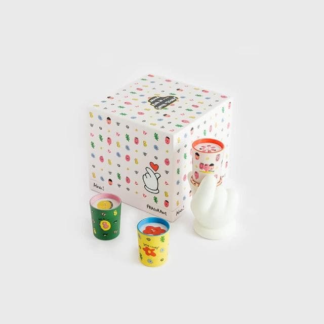 【duahostore】WEKUKU 輕鬆拿捏禮盒 蠟燭香氛家居設計藝術插畫