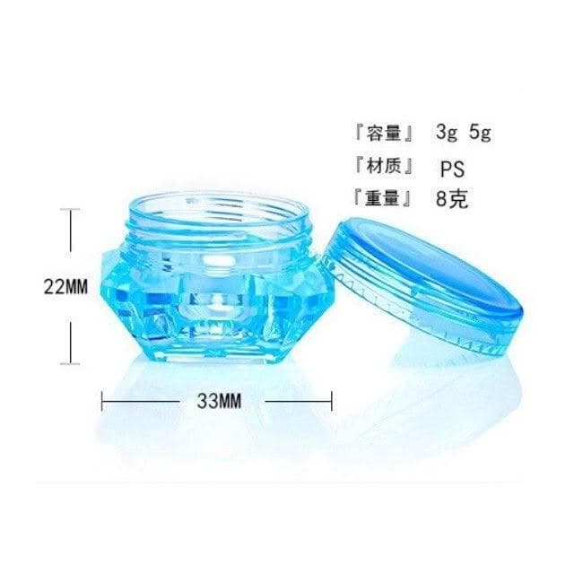 鑽石面霜盒 3g/5g 保養品分裝瓶 面霜盒 試用品罐 小罐子 圓罐 外出旅行組