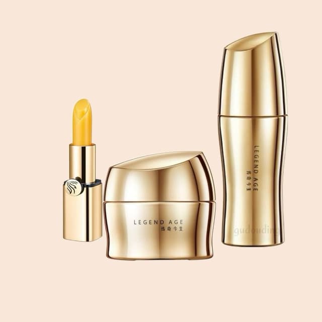 【傳奇今生】傳奇今生逆齡金三角套組緊致煥顏精華液 緊致煥顏霜傳奇今生唇膏人蔘版抗老抗衰變色唇膏