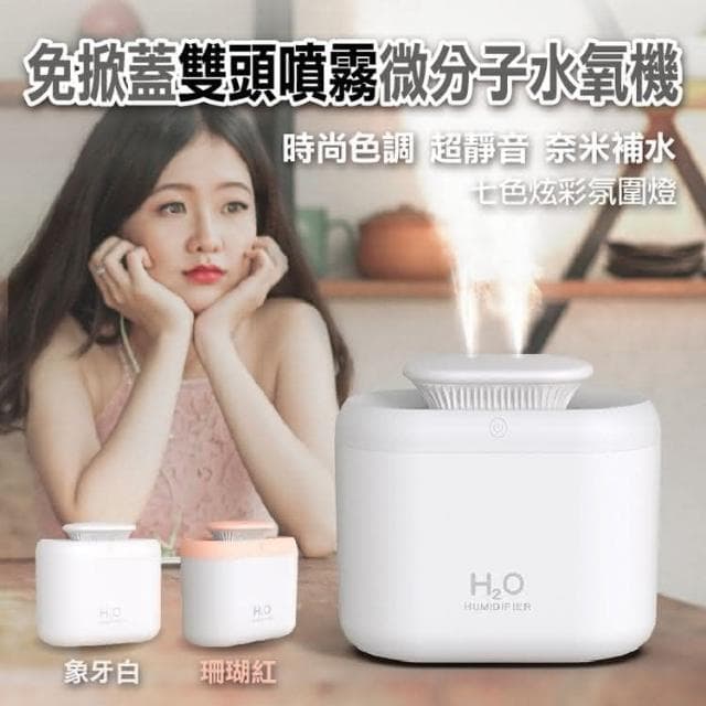 大容量水箱 雙頭噴霧 水氧機 精油燈 精油機 噴霧機 噴霧器 加濕器 補水機 擴香儀 精油噴霧器 芳香