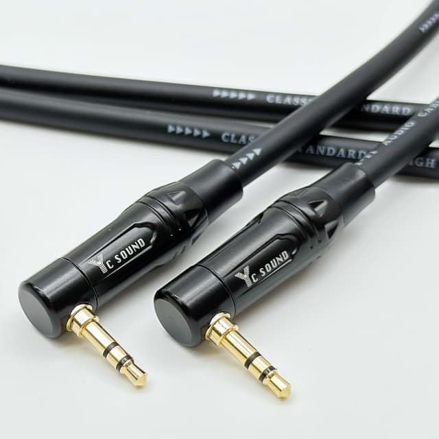【YC Sound】50公分 雙彎頭款 特殊電鍍工藝金屬外殼接頭 發燒線 手機播放線 專業用手工線 3.5轉3.5 公對公 手機播放線 3.5mm音源線 3.5雙彎頭 音訊線 公對公 AUX音源線 耳機頭 藍牙喇叭 音源線 AUX播放線 汽車音響AUX輸入