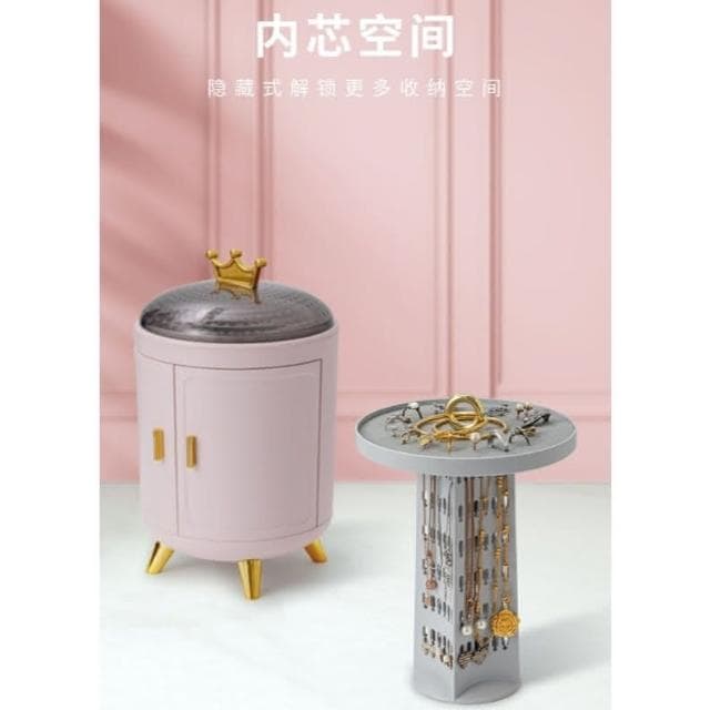 💕 集美家居生活館 💕高檔防氧化項鍊耳環收納盒 大容量輕奢耳飾品首飾盒 展示架子 抗氧化收納 首飾收納盒 收納櫃 收納箱