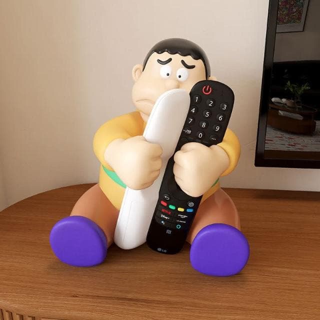 高檔胖虎客廳茶幾桌麵雜物空調遙控器收納盒整理盒搬家送禮物擺件