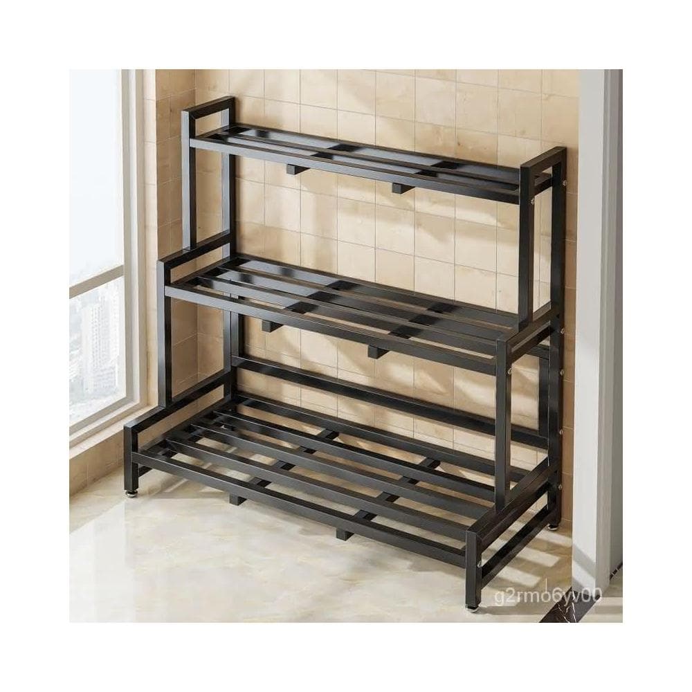 鐵藝多層花架子置物架門口陽臺戶外現代簡約室內傢用多肉花盆架子 花架 植物架 陽臺花架 花盆架 多肉植物架 盆栽架 RHI