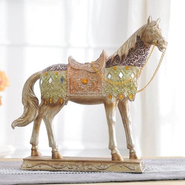 免運費/免關稅 高檔輕奢裝飾擺件 家裡客廳酒櫃擺件 電視櫃房間桌面馬擺件 旺宅工藝品裝飾品 喬遷禮物 玄關擺件 裝飾品