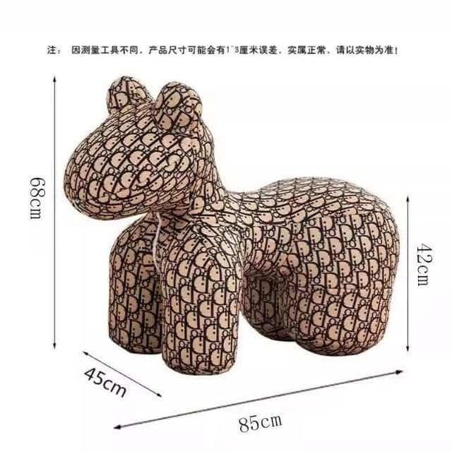 網紅小馬椅創意椅子座椅造型兒童動物凳客廳落地裝飾擺件喬遷禮物