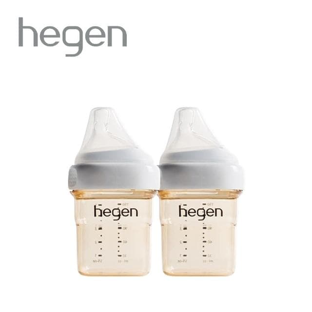 【hegen】金色奇蹟PPSU多功能方圓型寬口奶瓶150ml -象牙白