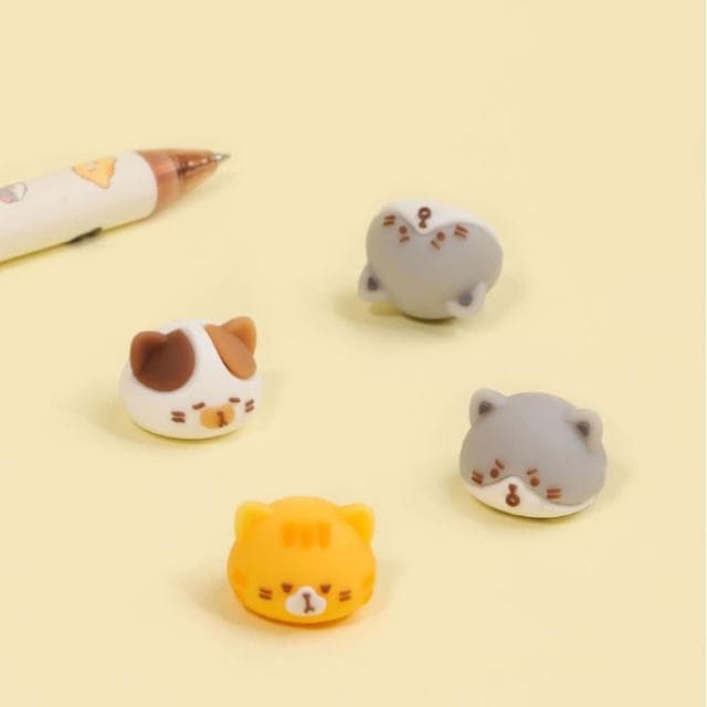 旋轉中性貓咪筆  0.5mm 文具 開學季 中性筆 旋轉筆 旋轉貓咪筆 原子筆 圓珠筆 可愛造型 交換禮物 原子筆
